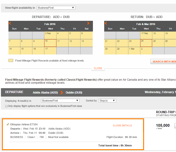 Step 5 Preferred flight