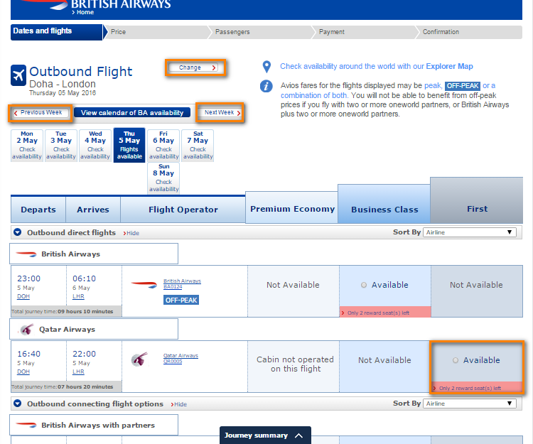 Qatar Airways available