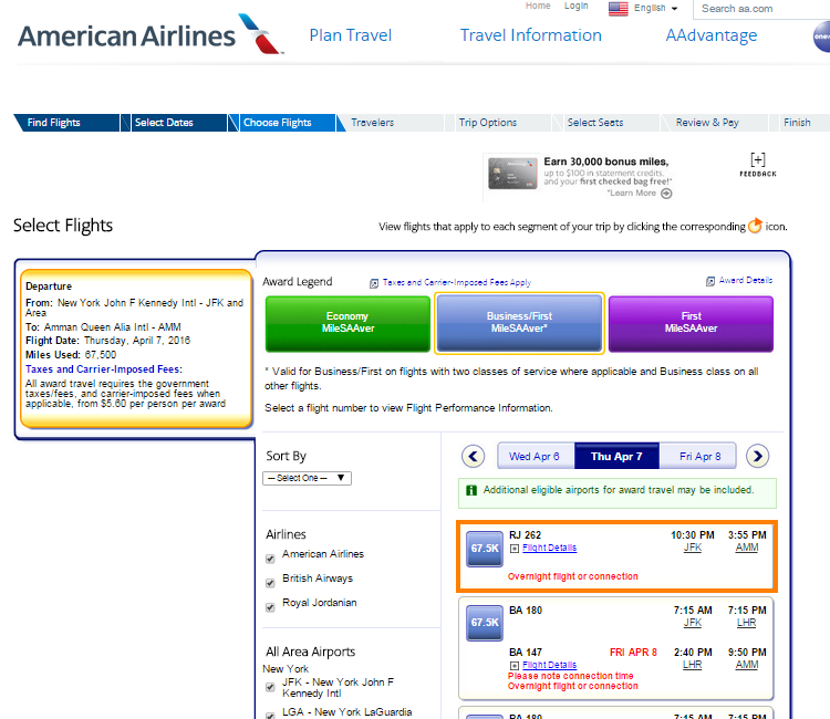 Royal Jordanian Details