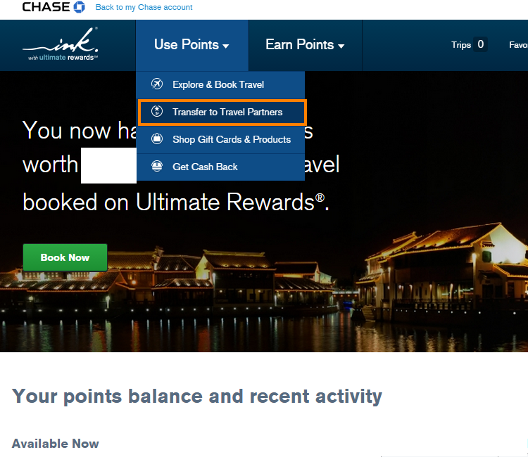 Transfer to Travel Partners