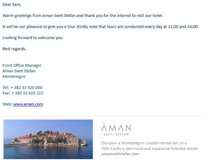 The Sveti Stefan islet, a picturesque historic stone village connected to the mainland by a causeway.