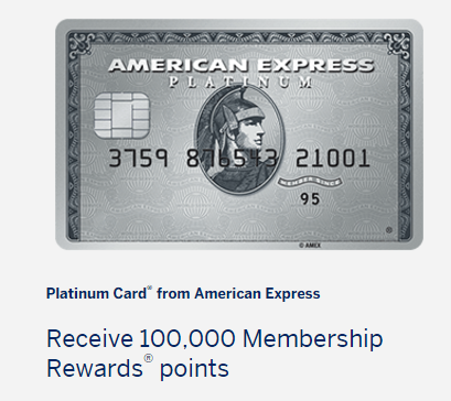 American Express Platinum credit card.
